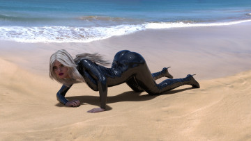 Картинка 3д+графика люди+ people девушка взгляд фон