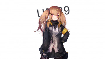 Картинка аниме girls+frontline взгляд девушка фон
