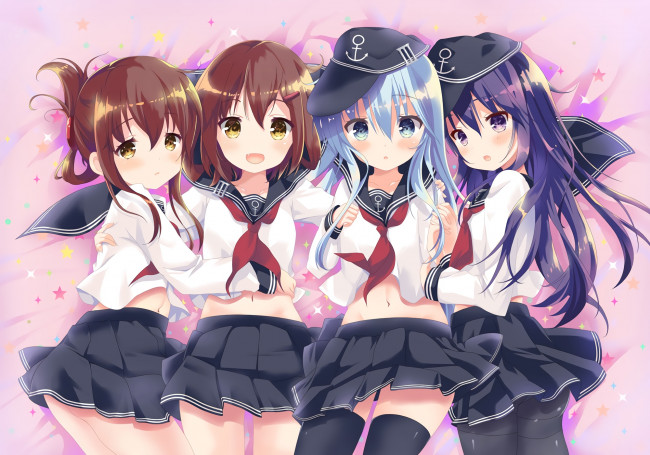 Обои картинки фото аниме, kantai collection, kantai, collection