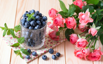 Картинка еда голубика +черника черника