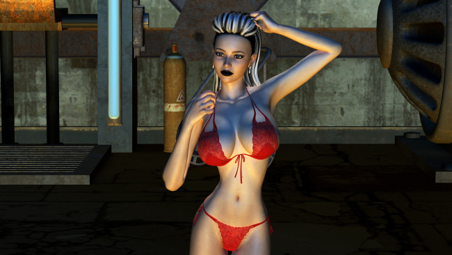 Обои картинки фото 3д графика, люди , people, девушка, фон, бельё