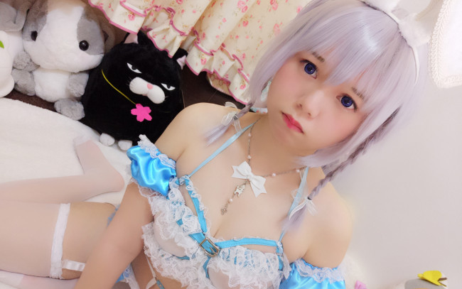 Обои картинки фото девушки, - креатив,  косплей, nikumikyo