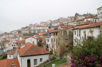 Картинка города -+здания +дома архитектура побережье княжество астурия испания