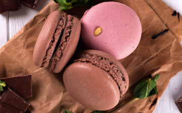 Картинка еда макаруны лакомство печенье ассорти