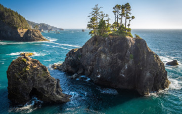 Картинка samuel+boardman+state+scenic+corridor oregon usa природа побережье samuel boardman state scenic corridor