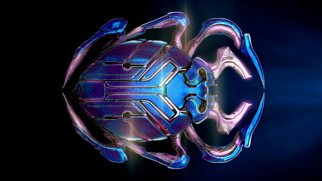 Обои картинки фото blue beetle ,  2023 , кино фильмы, -unknown , другое, синий, жук, фантастика, боевик, триллер, будущие, премьеры, кино, новинка, blue, beetle