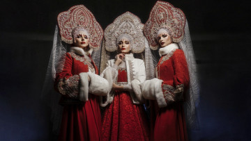 Картинка девушки -+снегурочки снегурочки трио