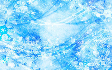 обоя векторная графика, природа , nature, снежинки