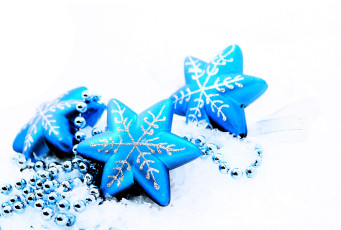 Картинка праздничные украшения звезды гирлянда бусы