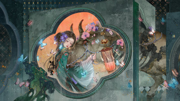 обоя фэнтези, красавицы и чудовища, девушка