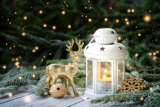 Обои картинки фото праздничные, новогодние свечи, новогодняя