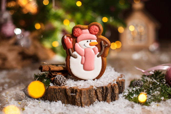 Обои картинки фото праздничные, снеговики, новогодняя