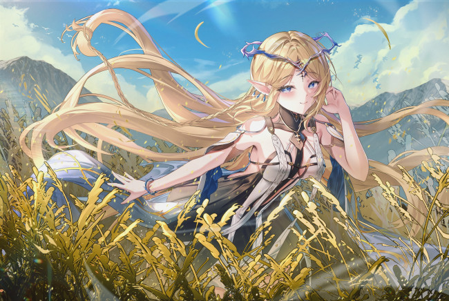 Обои картинки фото аниме, wuthering waves, девушка