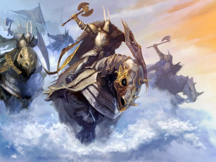 Картинка рисунки конкурса ice and fire фэнтези всадники наездники