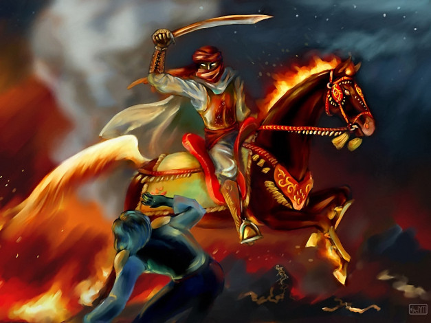 Обои картинки фото рисунки, конкурса, ice, and, fire, фэнтези, всадники, наездники