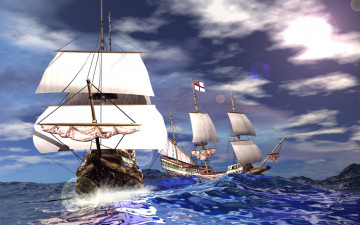 Картинка 3д графика sea undersea море