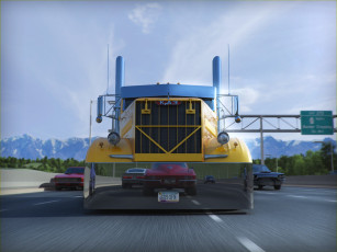 обоя автомобили, 3д