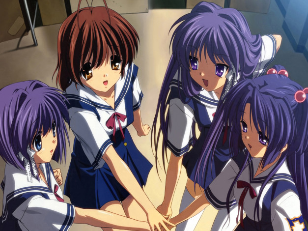 Обои картинки фото clannad, аниме