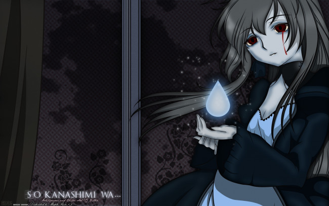 Обои картинки фото аниме, weapon, blood, technology