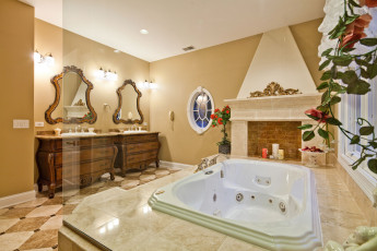 Картинка интерьер ванная туалетная комнаты джакузи