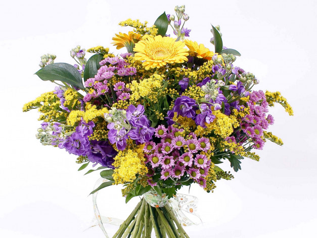 Обои картинки фото цветы, букеты, композиции, герберы, хризантемы