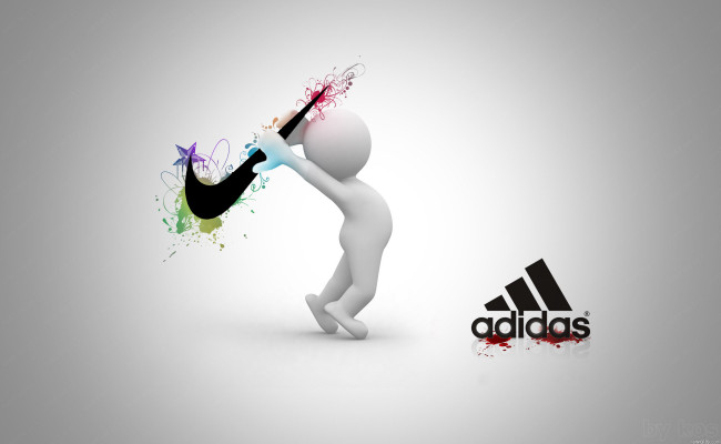 Обои картинки фото бренды, adidas, серый, адидас, nike, найк