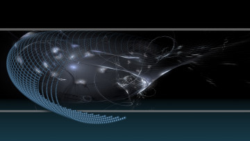 Картинка 3д графика abstract абстракции изгибы линии фон узор