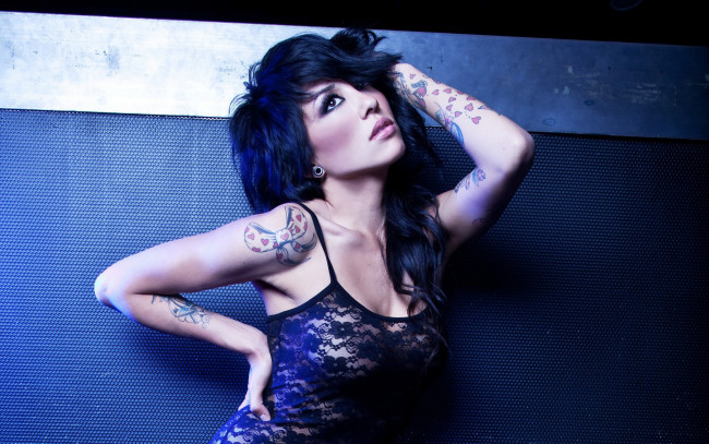 Обои картинки фото Alie Layus, девушки, , , тату
