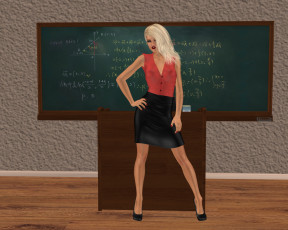 Картинка 3д+графика people+ люди девушка взгляд блондинка