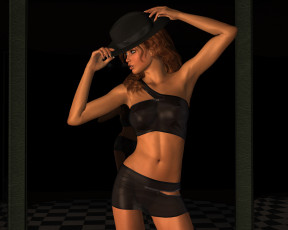 Картинка 3д+графика people+ люди девушка взгляд