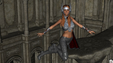 Картинка 3д+графика fantasy+ фантазия полет девушка