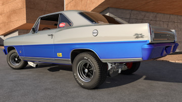 Картинка автомобили 3д 1966 chevy nova ss