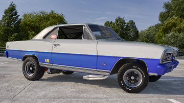 обоя автомобили, 3д, 1966, chevy, nova, ss
