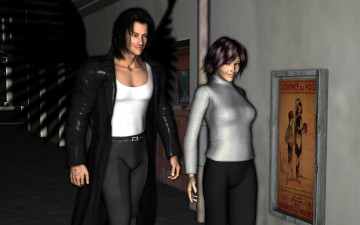 Картинка 3д+графика people+ люди девушка мужчина