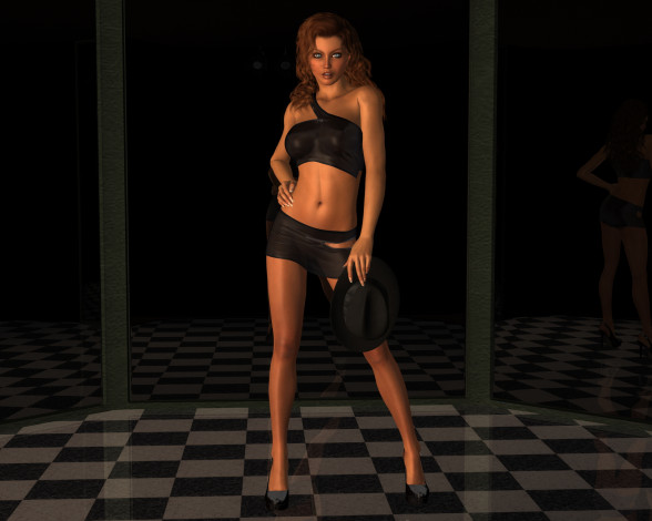 Обои картинки фото 3д графика, people , люди, взгляд, девушка