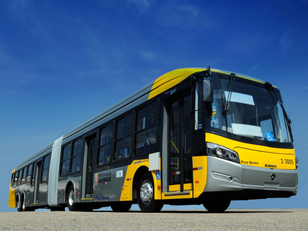 Обои картинки фото автомобили, автобусы, caio, millennium, brt, super, articulado