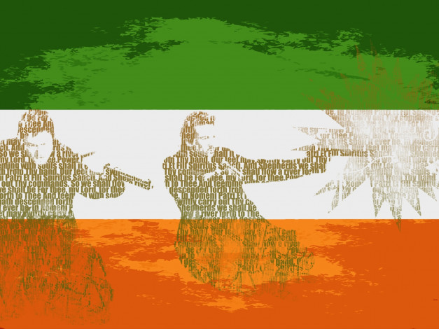 Обои картинки фото рисованные, минимализм, saints, boondock