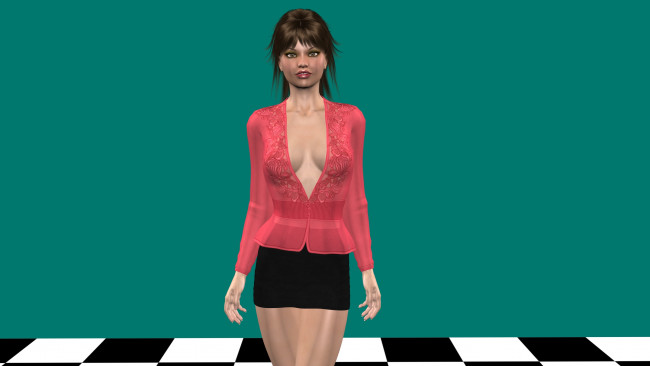 Обои картинки фото 3д графика, people , люди, взгляд, девушка