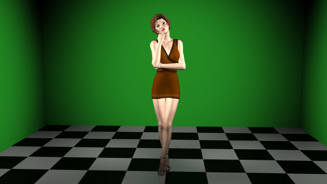 Обои картинки фото 3д графика, people , люди, взгляд, девушка