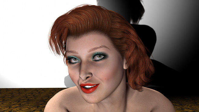 Обои картинки фото 3д графика, portraits , портрет, девушка, улыбка