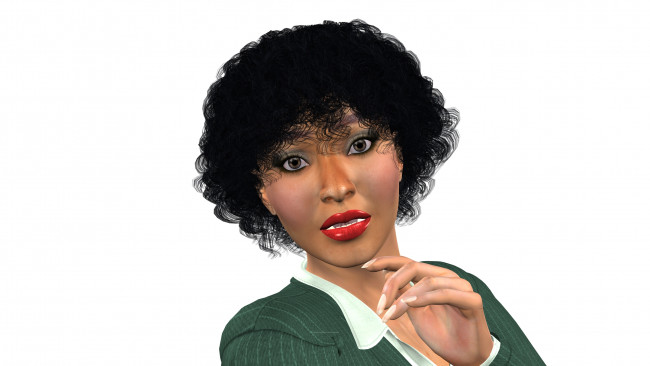 Обои картинки фото 3д графика, portraits , портрет, девушка, взгляд