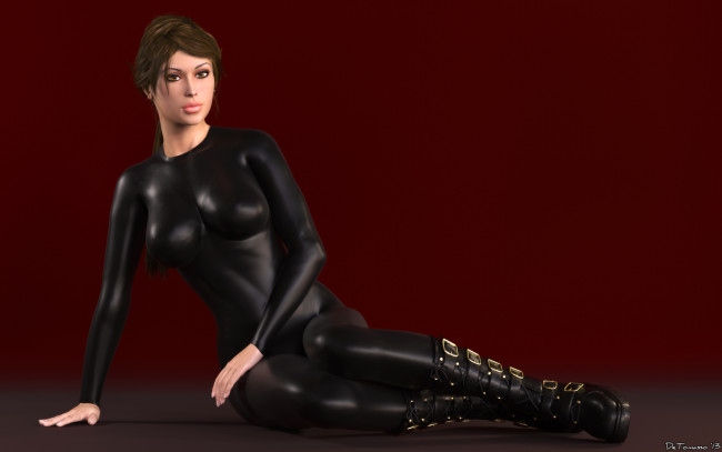 Обои картинки фото 3д графика, people , люди, девушка, взгляд