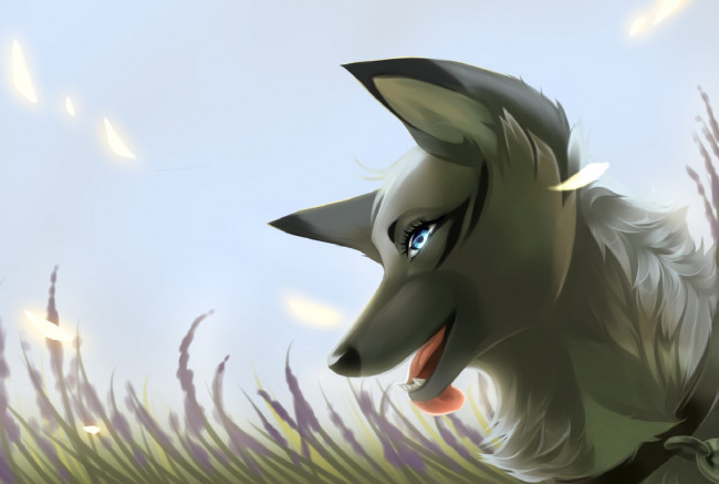 Обои картинки фото рисованные, животные,  собаки, собака