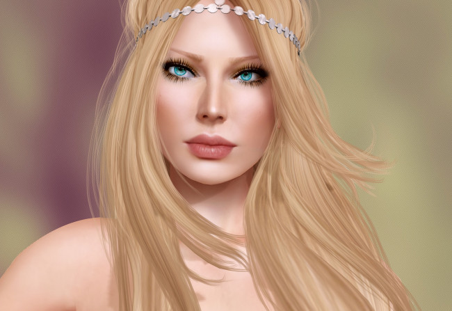 Обои картинки фото 3д графика, portraits , портрет, блондинка