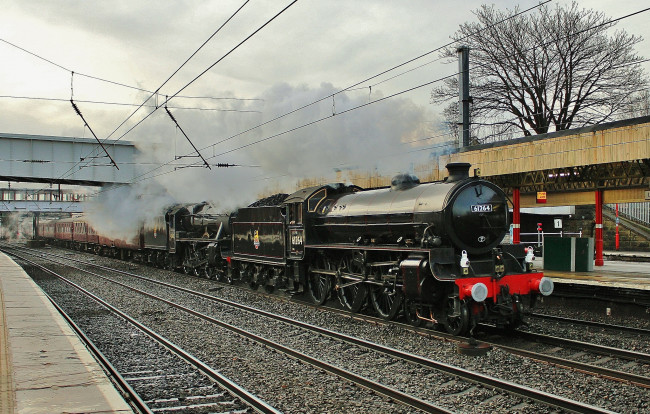 Обои картинки фото техника, паровозы, железная, дорога, паровоз