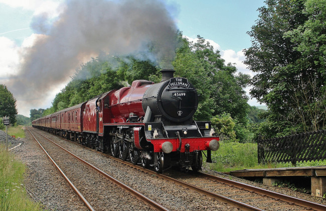 Обои картинки фото техника, паровозы, железная, дорога, паровоз