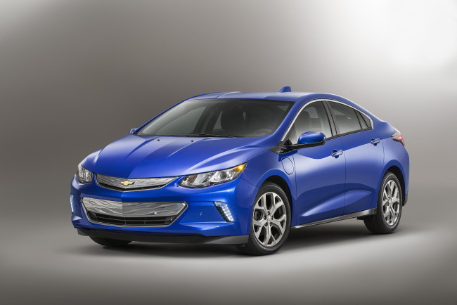 Обои картинки фото автомобили, chevrolet, volt, 2016, г, синий