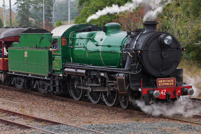 Обои картинки фото техника, паровозы, паровоз, железная, дорога