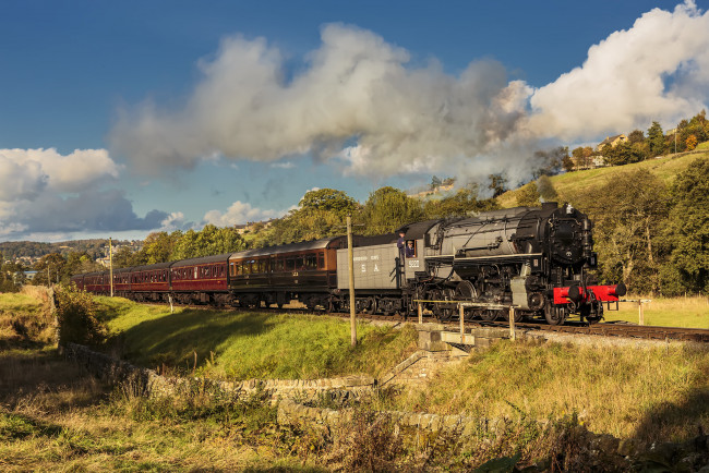 Обои картинки фото техника, паровозы, железная, дорога, паровоз