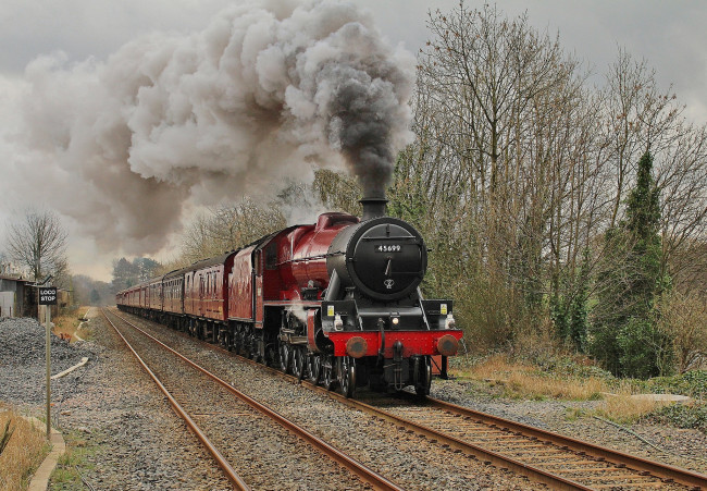 Обои картинки фото техника, паровозы, железная, дорога, паровоз